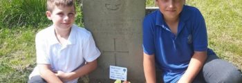 Ashleigh Primary School visit the Cemetery to tidy up their Adopted War Graves