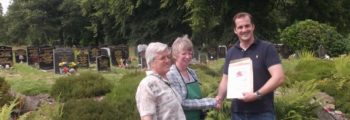 Anne is awarded with a ‘pat on the back’